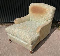 1950s Howard Titchfield Chair 47d max 37d tol 32 wide max 33 w arms 34 h 18 hs 8.JPG